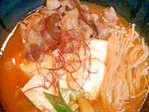 スンドゥブ風豆腐チゲ